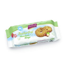 Suhkruvabad sarapuupähkli küpsised 200g