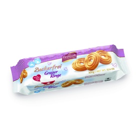 Suhkru- ja laktoosivabad küpsised Grazer Ringe 300g