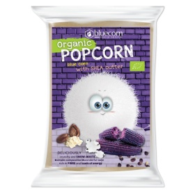 Orgaaniline sinisest maisist shea võiga popcorn mikrolaineahjus valmistamiseks 200g